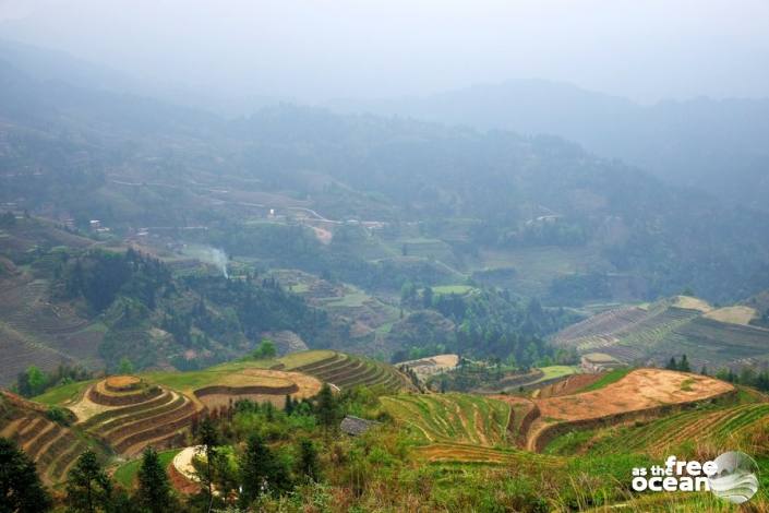 THE LONGJI RICE TERRACES GUILIN CHINA