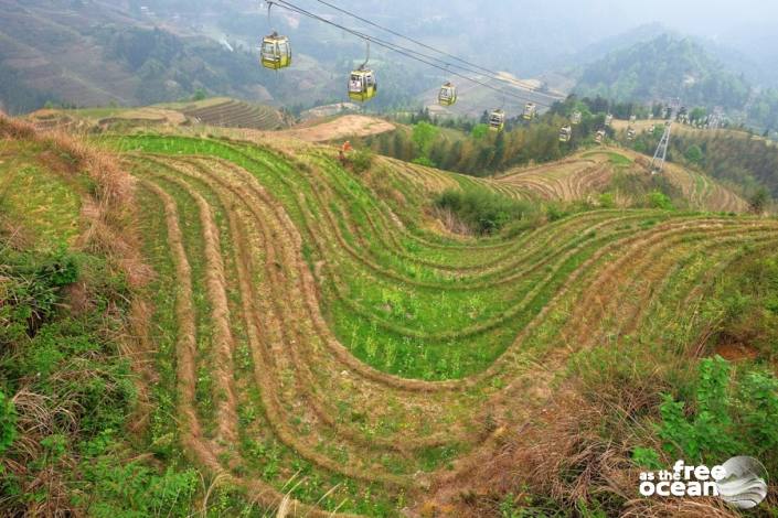 THE LONGJI RICE TERRACES GUILIN CHINA