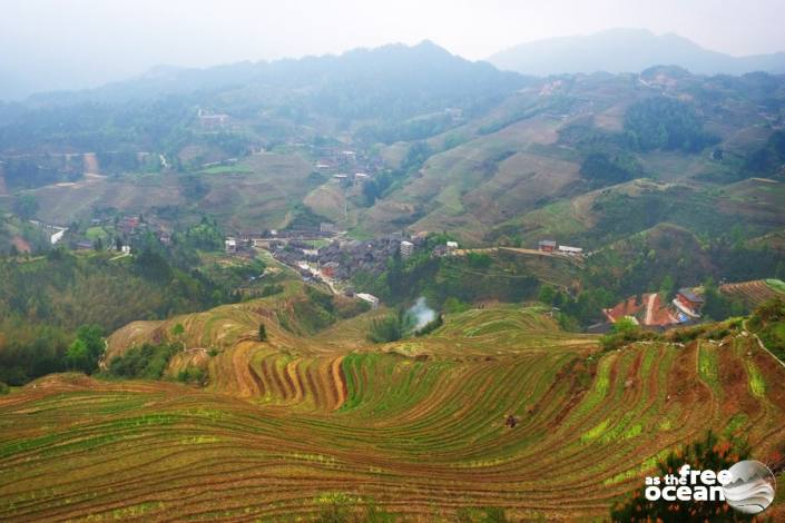 THE LONGJI RICE TERRACES GUILIN CHINA