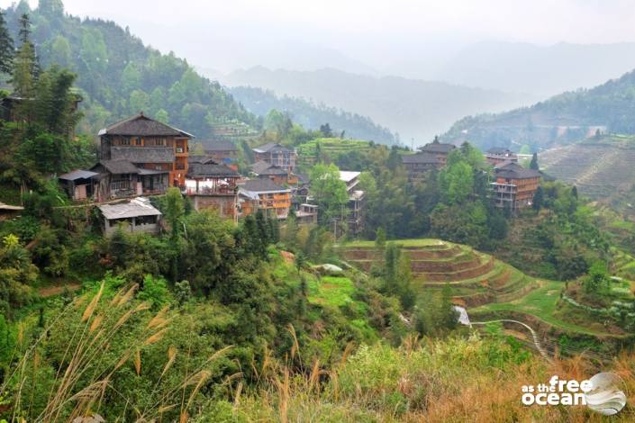 THE LONGJI RICE TERRACES GUILIN CHINA