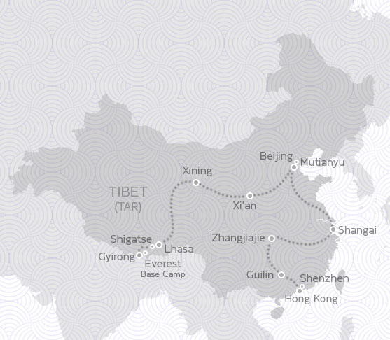 MAP ROUTE CHINA