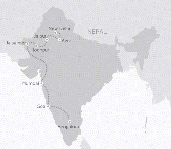 MAP ROUTE INDIA