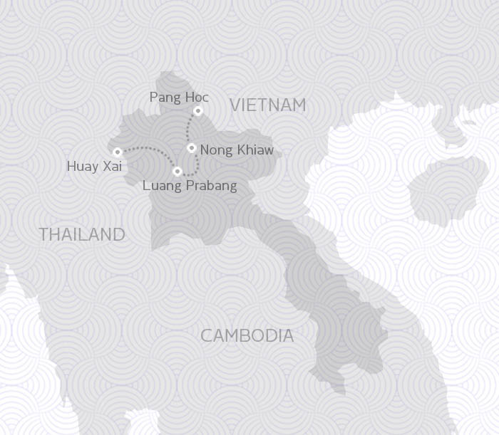 MAP ROUTE LAOS