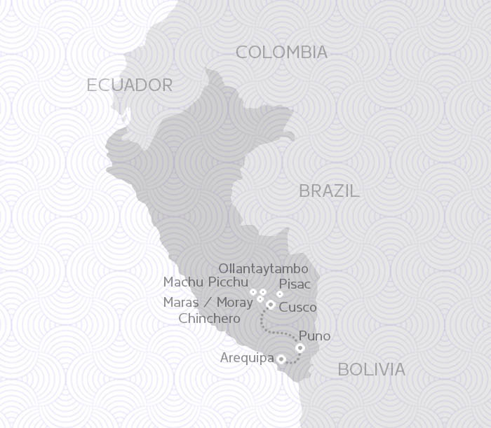 MAP ROUTE PERU