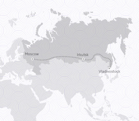 MAP ROUTE RUSSIA