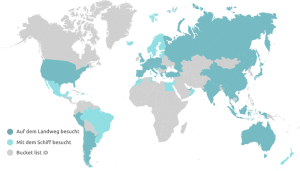 WORLD MAP VISITED DUAL DE