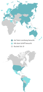 WORLD MAP VISITED MOBILE DE