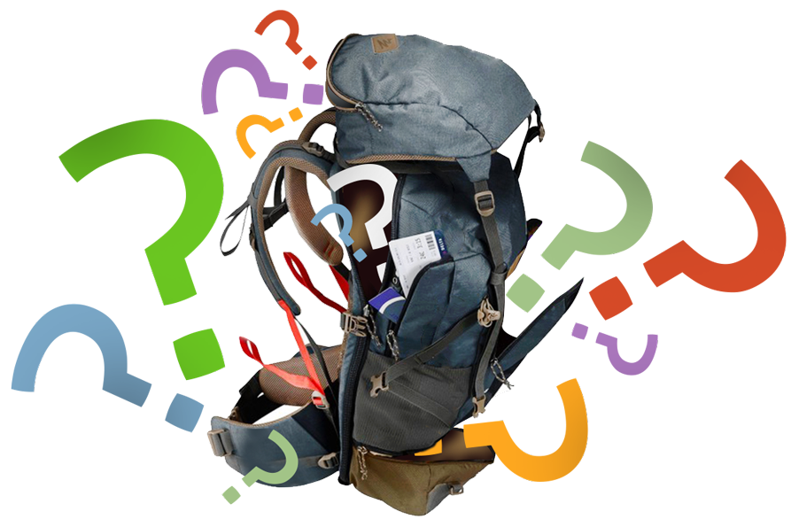 BACKPACK QUESTION MARK